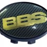 Колпачок на литые диски BBS 58/50/11 карбон/золото