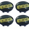 Колпачок на литые диски BBS 58/50/11 карбон/золото