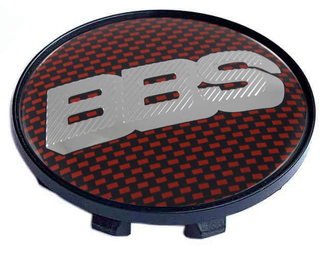 Колпачок на литые диски BBS 58/50/11 красный/хром