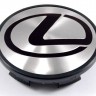 Колпачок на литые диски Lexus 65/60/10 цвет металл черный