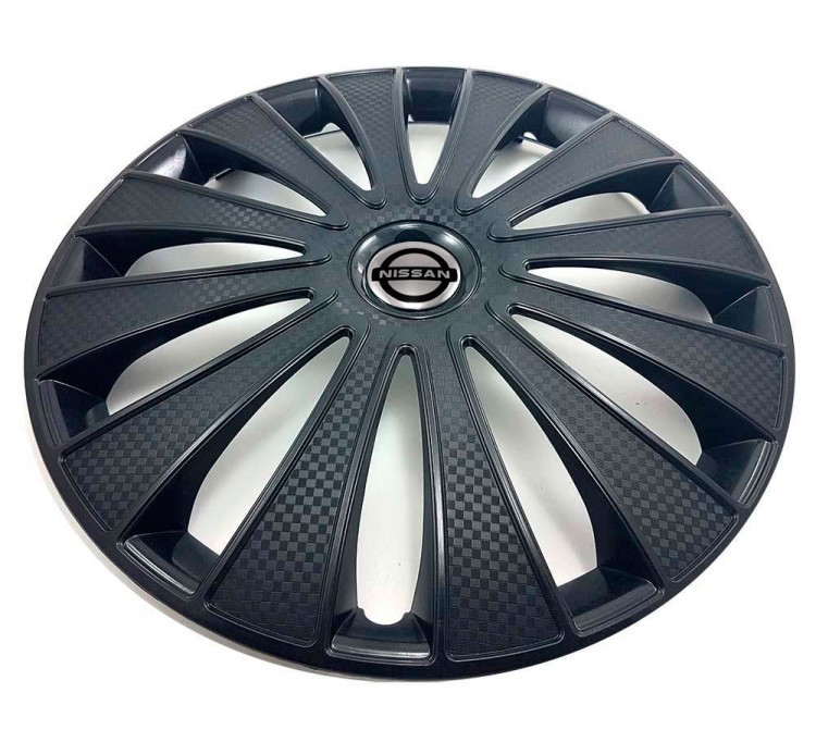 Колпак на колеса Nissan GMK Carbon R16 1524038 черный 