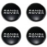 Комплект колпачков со стикером Range Rover  62/56/8 хром