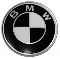Изображение товара Колпачок на диски BMW 60/55/7 черный/хром