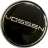 Заглушка на литой диск VOSSEN 60/56/9 черные и хром
