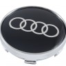 Колпачок на диски Audi 61/56/10 4M0-601-170-JG3 хром-черный