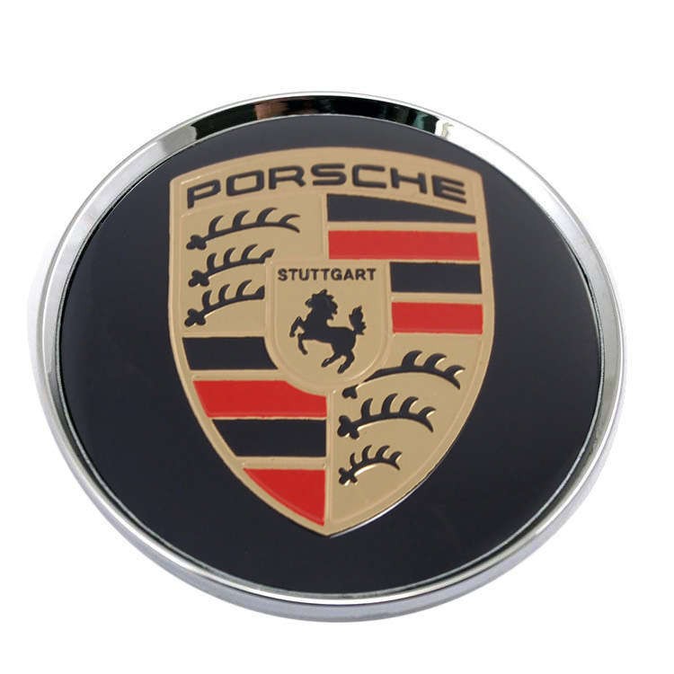 Колпачок ступицы Porsche 63/58/8 золото/черный  