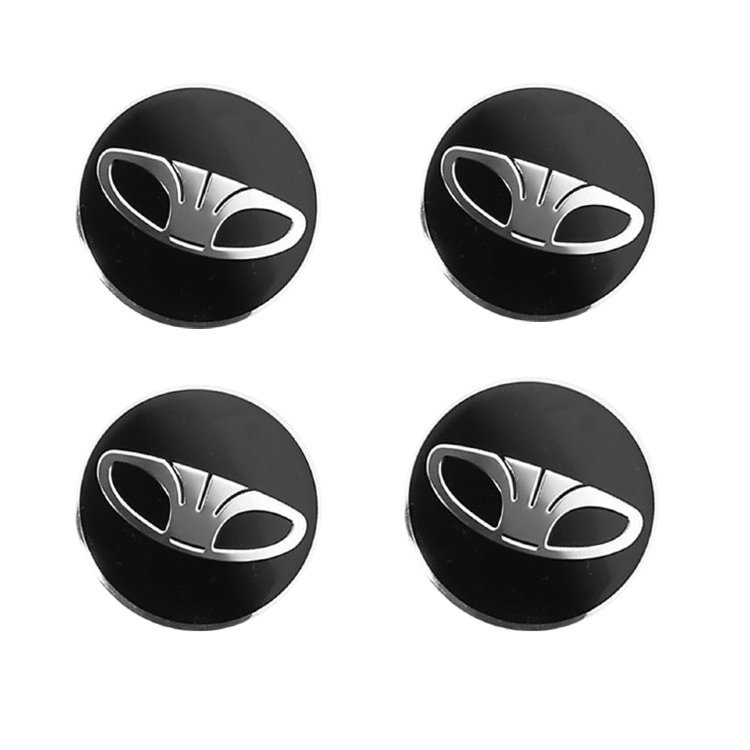 Наклейки на диски Daewoo black сфера 62 мм