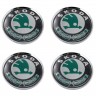 Колпачок ступицы Skoda 63/58/8 зеленый/черный 