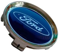 Изображение товара Заглушка ступицы диска Ford 74/69/12 темно-синий хром