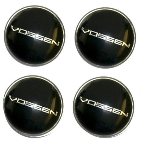 Наклейки на диски Vossen black сфера 65 мм