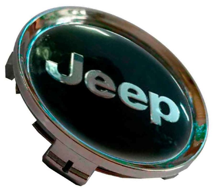 Заглушка ступицы диска Jeep 74/69/12 черный хром