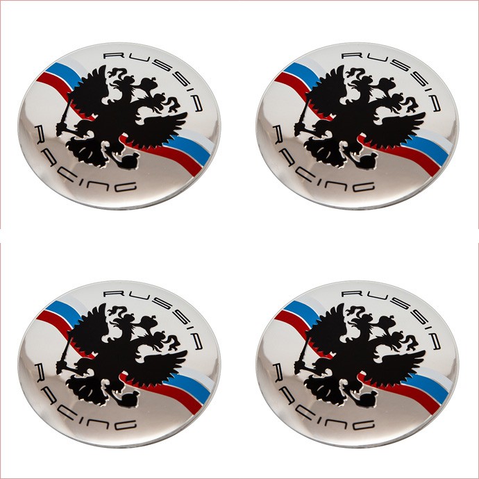 Наклейки на диски Russia Racing сфера 60 мм 
