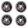 Колпачки на диски ВСМПО со стикером Spider 74/70/9 черный 