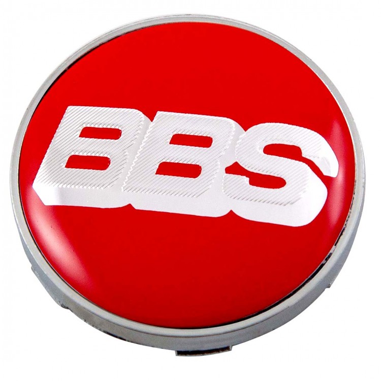 Колпачок ступицы BBS 60/56/9 красный-хром 