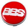Колпачок ступицы BBS 60/56/9 красный-хром 