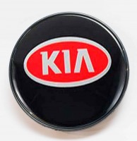 Изображение товара Заглушка литого диска KIA 68/65/12 черный с красным