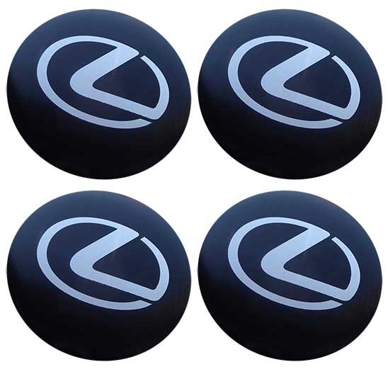 Наклейки на диски и колпаки Lexus сфера 65 мм черные