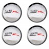 Заглушки для диска со стикером SSR-Wheels (64/60/6) хром