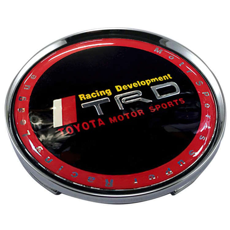 Колпачок на диск Toyota TRD 59/50.5/9 черный и красный 