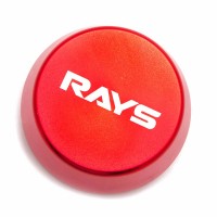 Изображение товара Заглушка литого диска Rays 56-58 мм металл конус RED