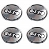 Колпачки на диски 62/56/8 со стикером Audi серебристый 