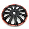 Колпаки на колеса R16 Skoda черные NrRed 