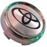 Заглушка ступицы Toyota 66/62/9 хром черный 