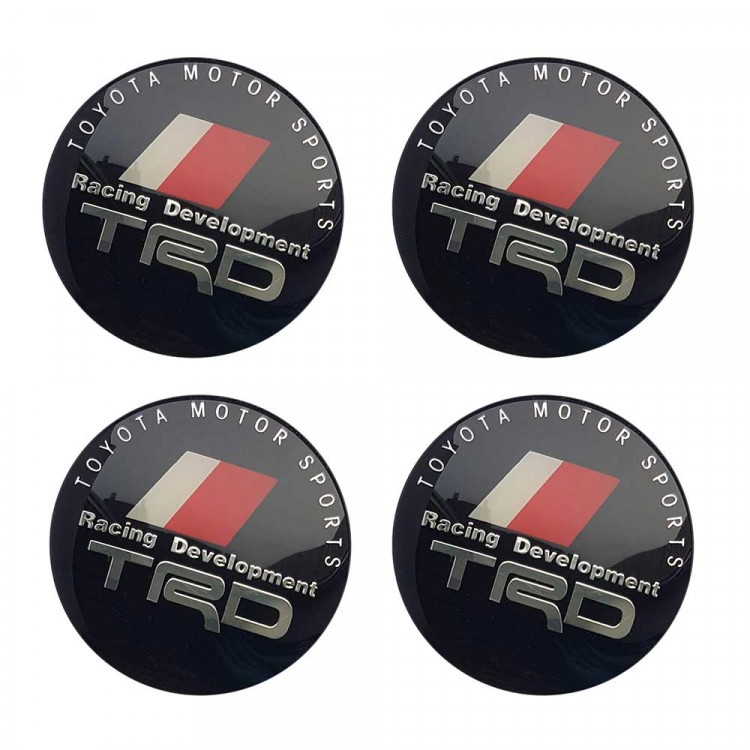 Наклейки на диски TRD 65 мм линза 