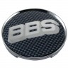 Колпачки на диски 62/56/8 хром со стикером BBS хром и карбон