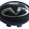 Колпачок на литые диски Infiniti 58/50/11 хром/черный 