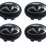 Колпачок на литые диски Infiniti 58/50/11 хром/черный 
